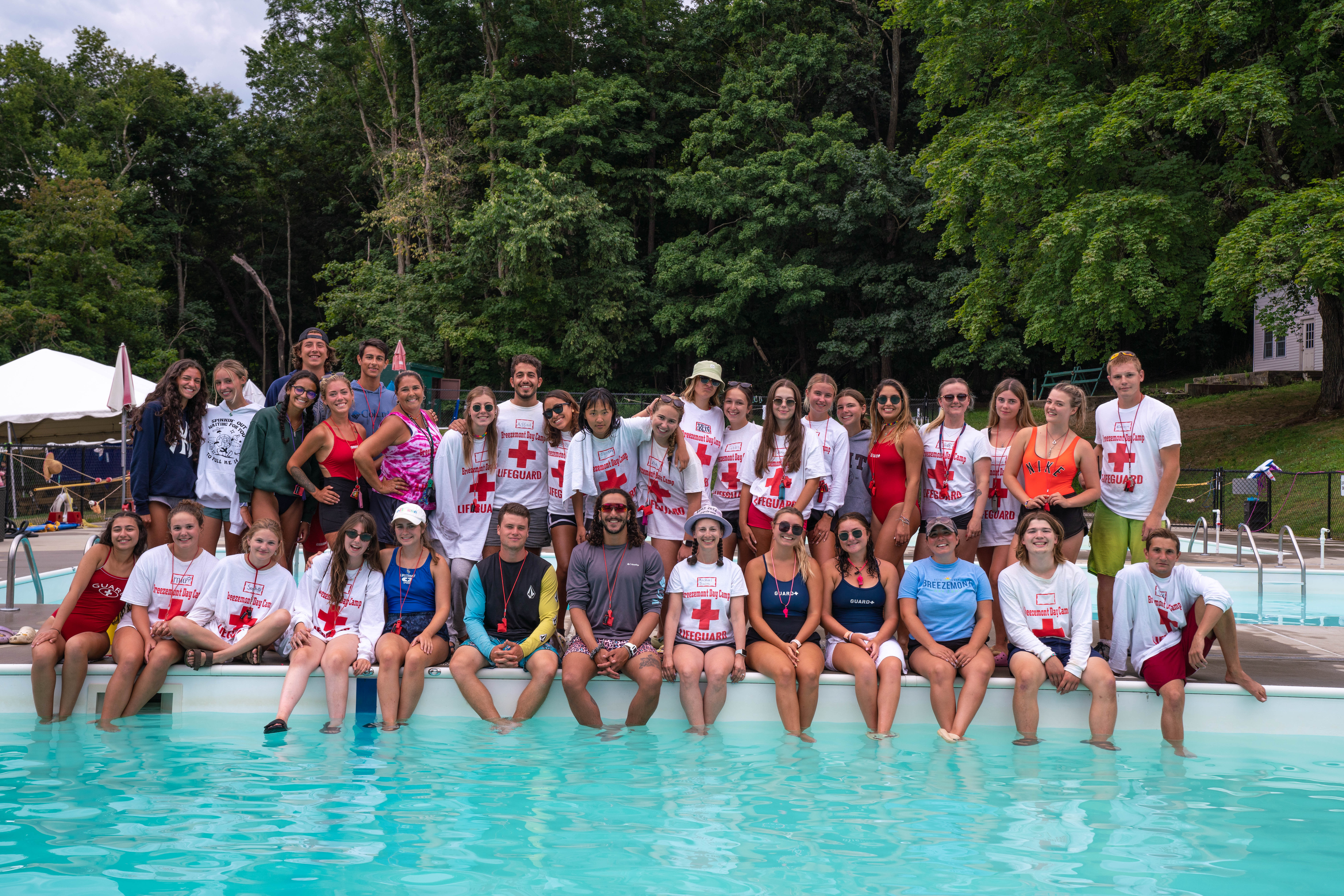 B Z M T Staff By Pool