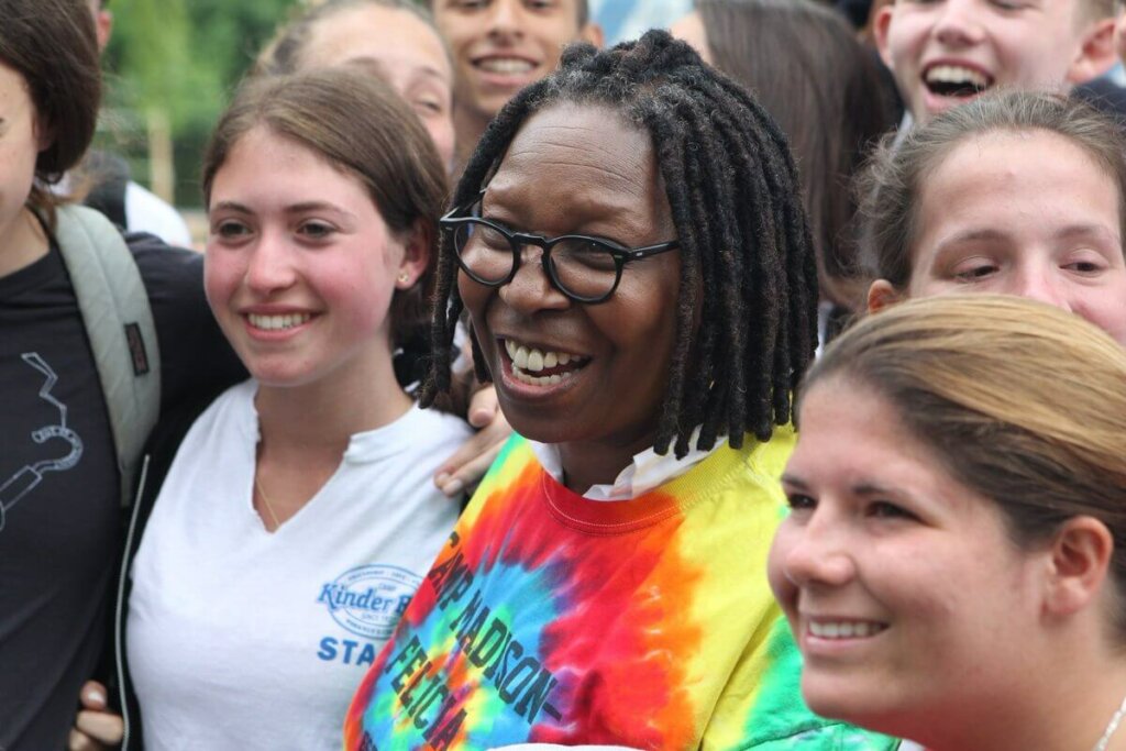 Whoopi Goldberg Shares Influence of Summer Camp on Her Life with Children at Camp Kinder Ring